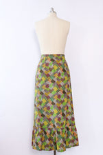 Calico Patchwork Print Skirt XS/S