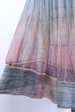 Airy Watercolor Silk Chiffon Dress S/M