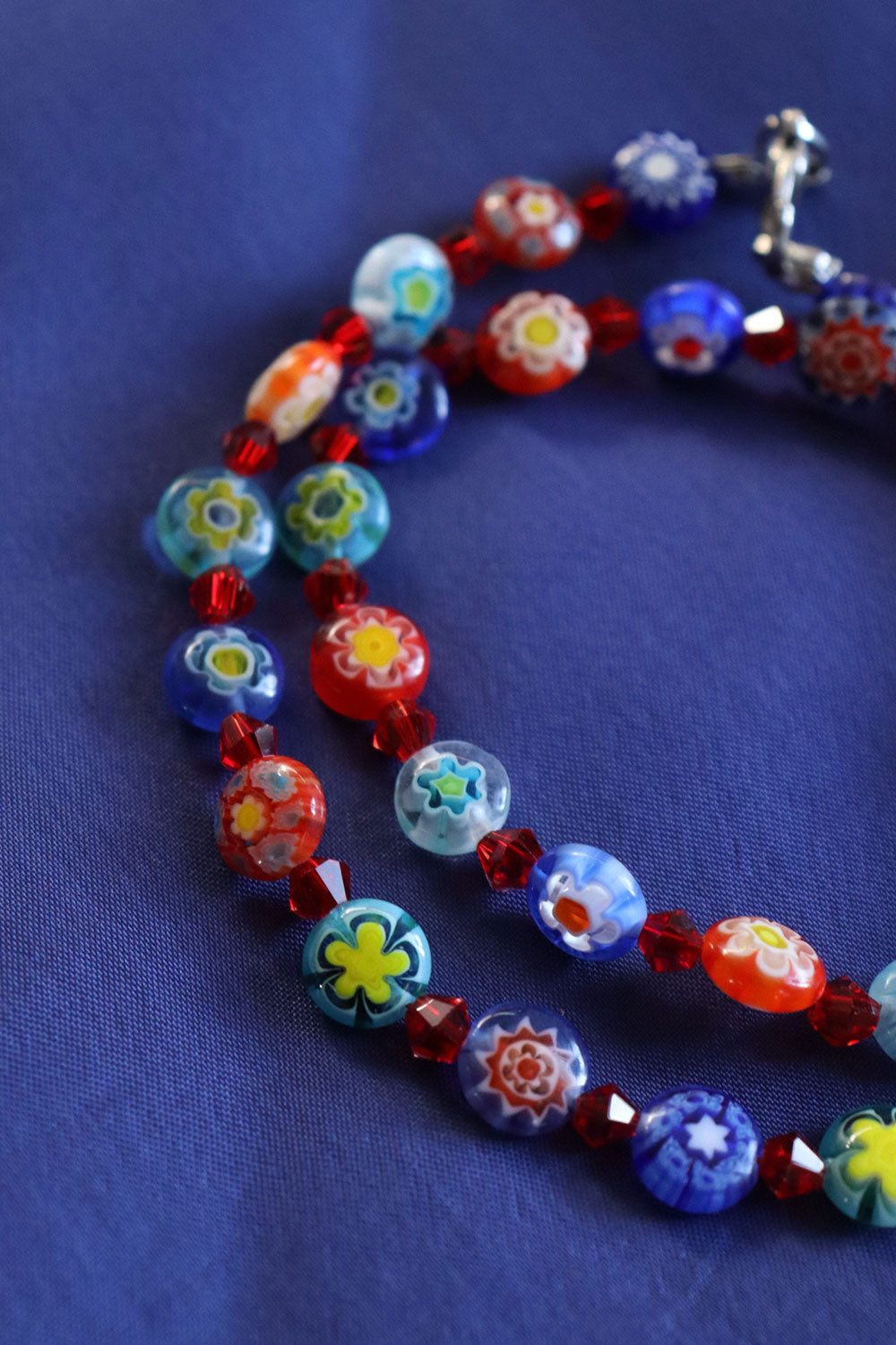 Millefiore Glass Bead Necklace