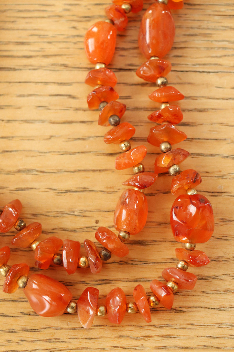 Carnelian Long Strand Necklace