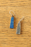 Silver Lapis Drop Earrings