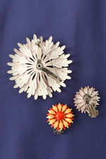 Kitschy Flower Brooch & Earrings Set