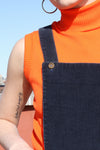 Carbon Blue Corduroy Overalls S