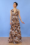 Cocoa Camellia Maxi Dress XS/S