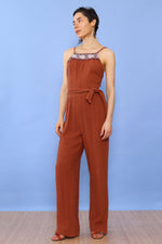 Jody Terracotta Wrap Jumpsuit XS/S