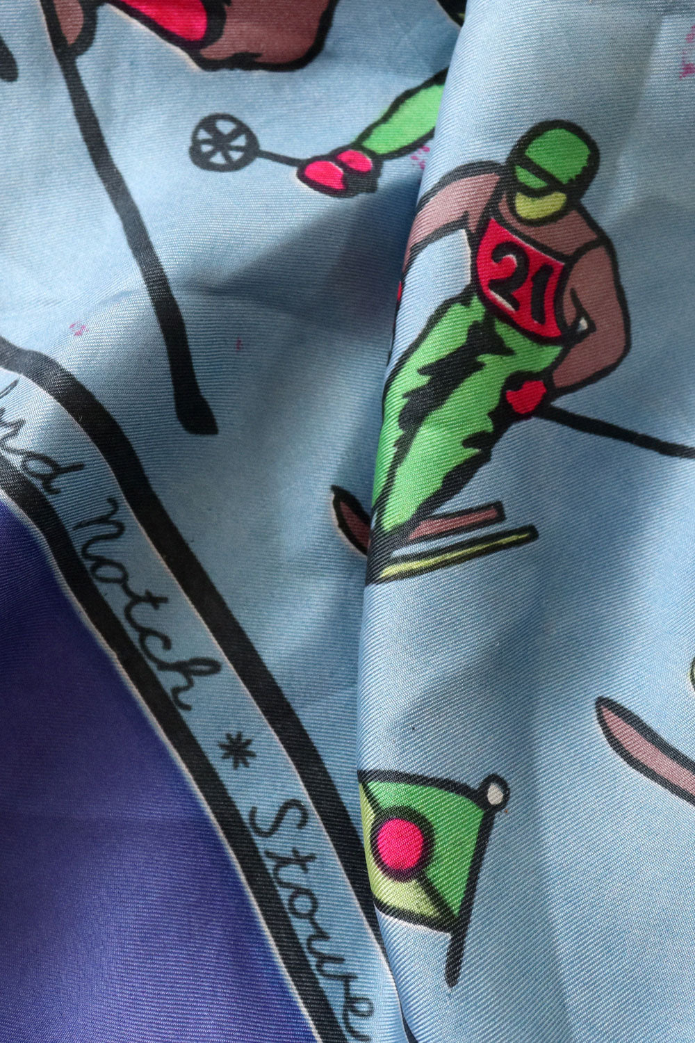 Ski the East Midcentury Silk Scarf