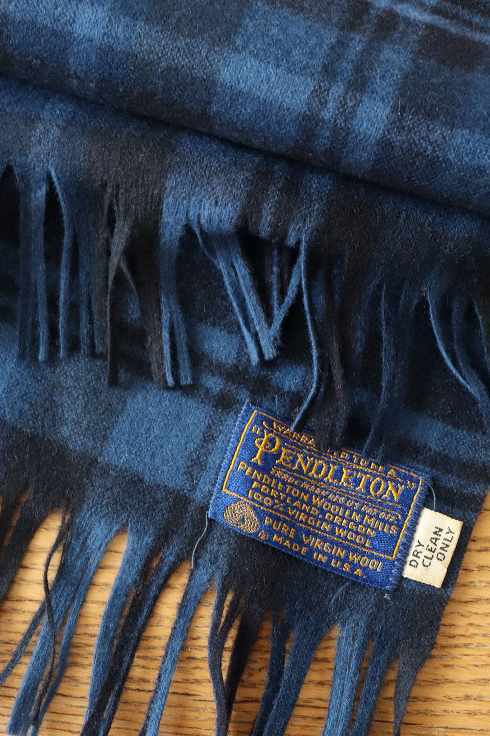 Pendleton Midnight Plaid Wool Scarf