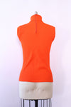 Technicolor Tangerine Turtleneck Tank S-L