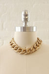 Brushed Golden Chain Necklace