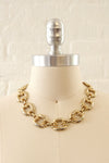 Golden Buckle Collar Necklace