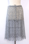 Concrete Crochet Sheer Skirt M/L