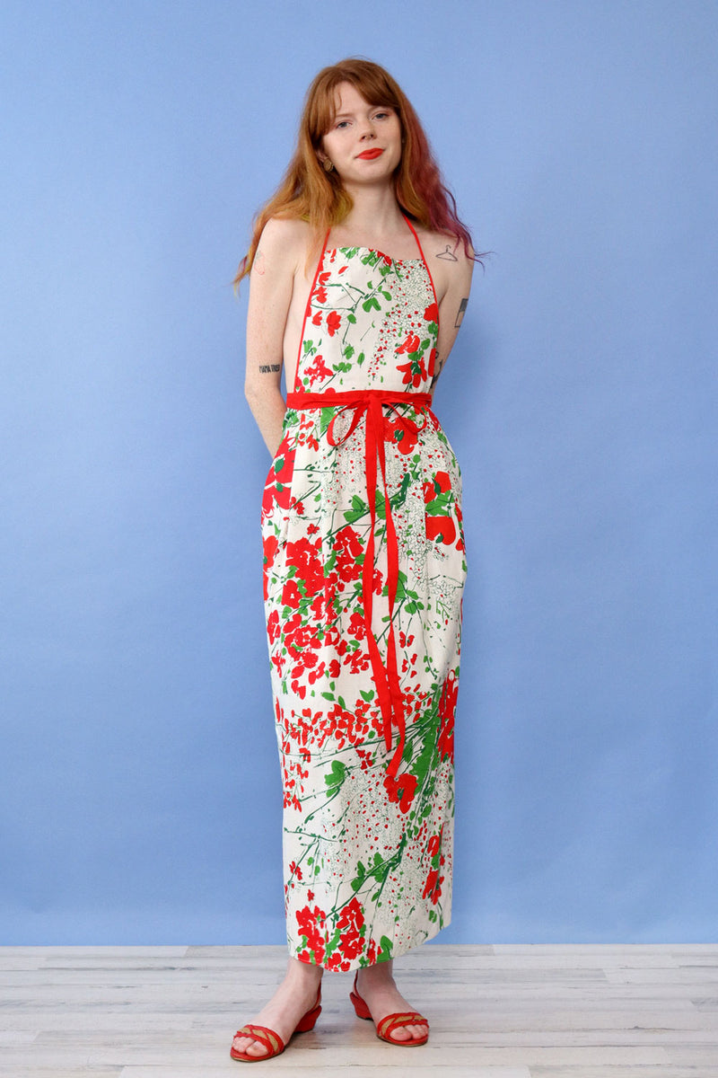 Vera Floral Open Back Maxi S-L