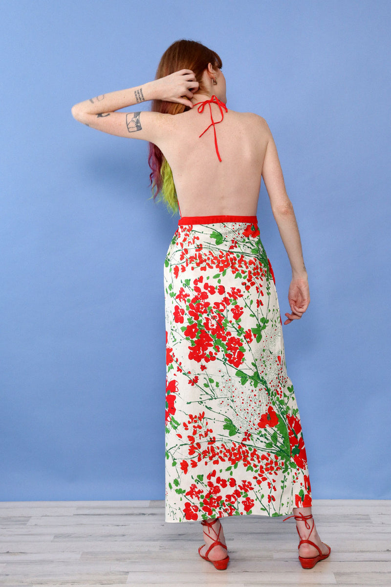 Vera Floral Open Back Maxi S-L