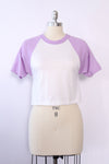 Lilac Cropped Baseball Tee XS/S