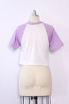 Lilac Cropped Baseball Tee XS/S