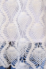 Cloud White Crochet Overlay Dress M-M/L