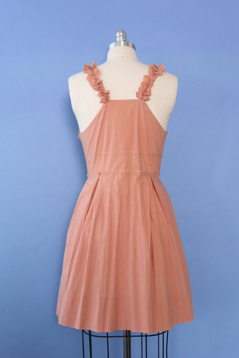 Sonia Rykiel Romantic Rose Pleat Dress M