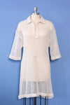 Natural Netted Polo Dress S-L