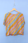 Sunrise Sunset Silk Blouse M