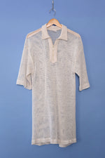 Natural Netted Polo Dress S-L