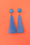 Modernist Smokey Dangle Earrings