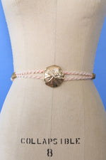 Blush Sand Dollar Rope Belt