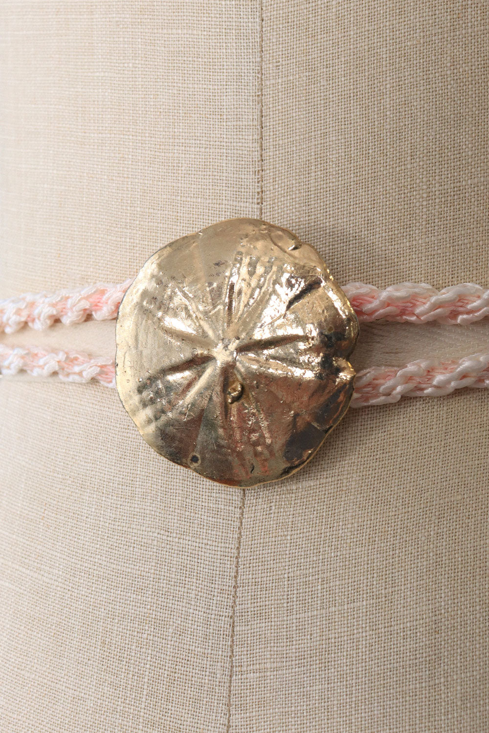 Blush Sand Dollar Rope Belt