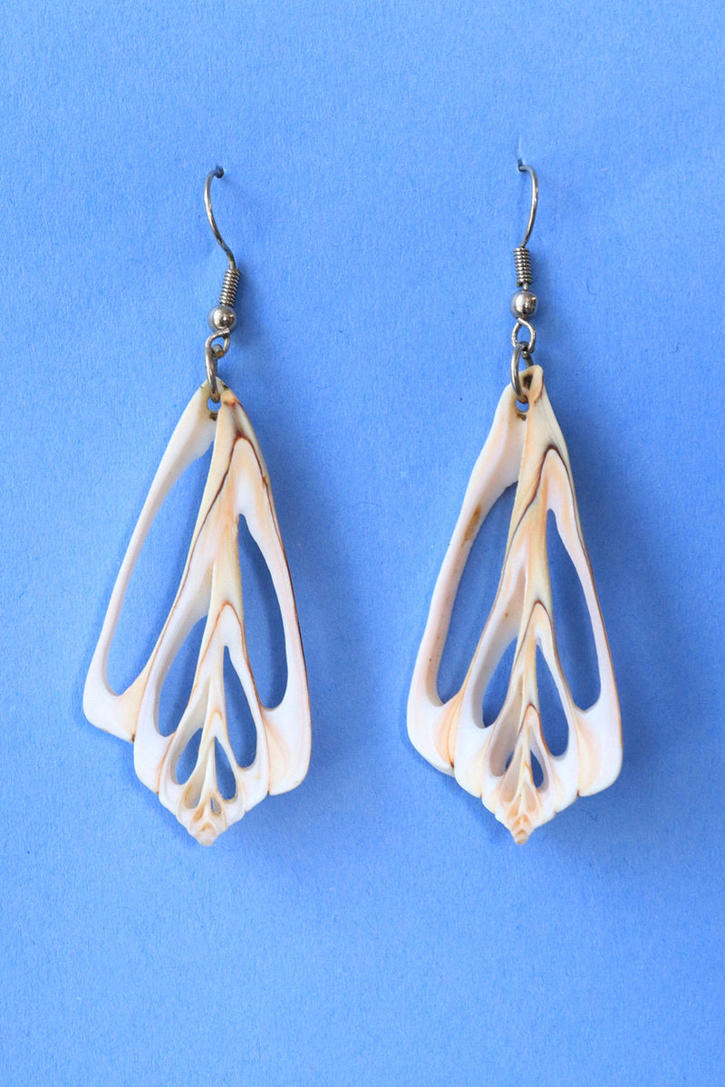 Cut Out Shell Earrings