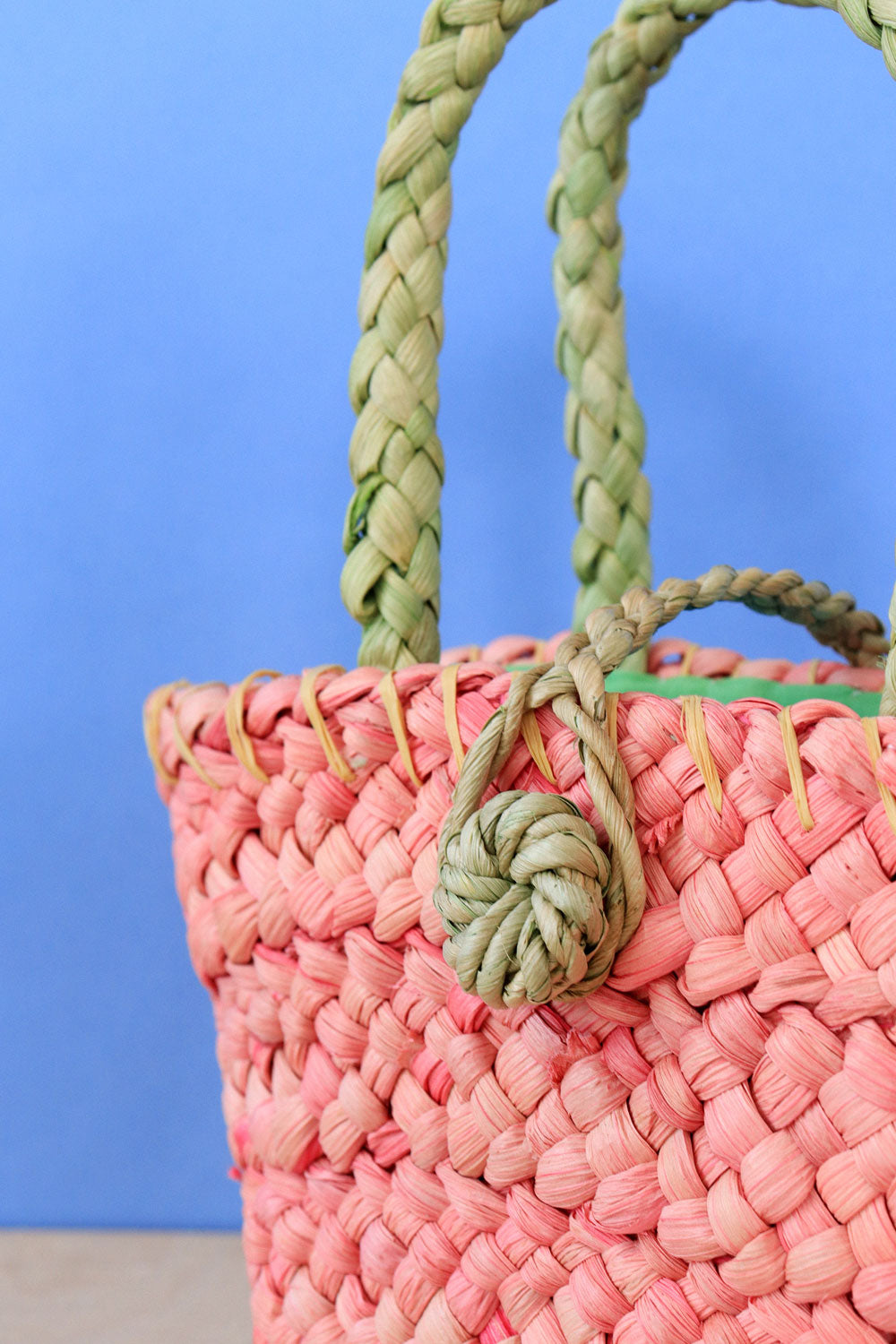 Petal and Stem Raffia Mini Bag