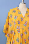 Marigold Bouquet Print Caftan XS-M