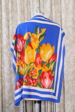 Bill Blass Silk Tulip Scarf