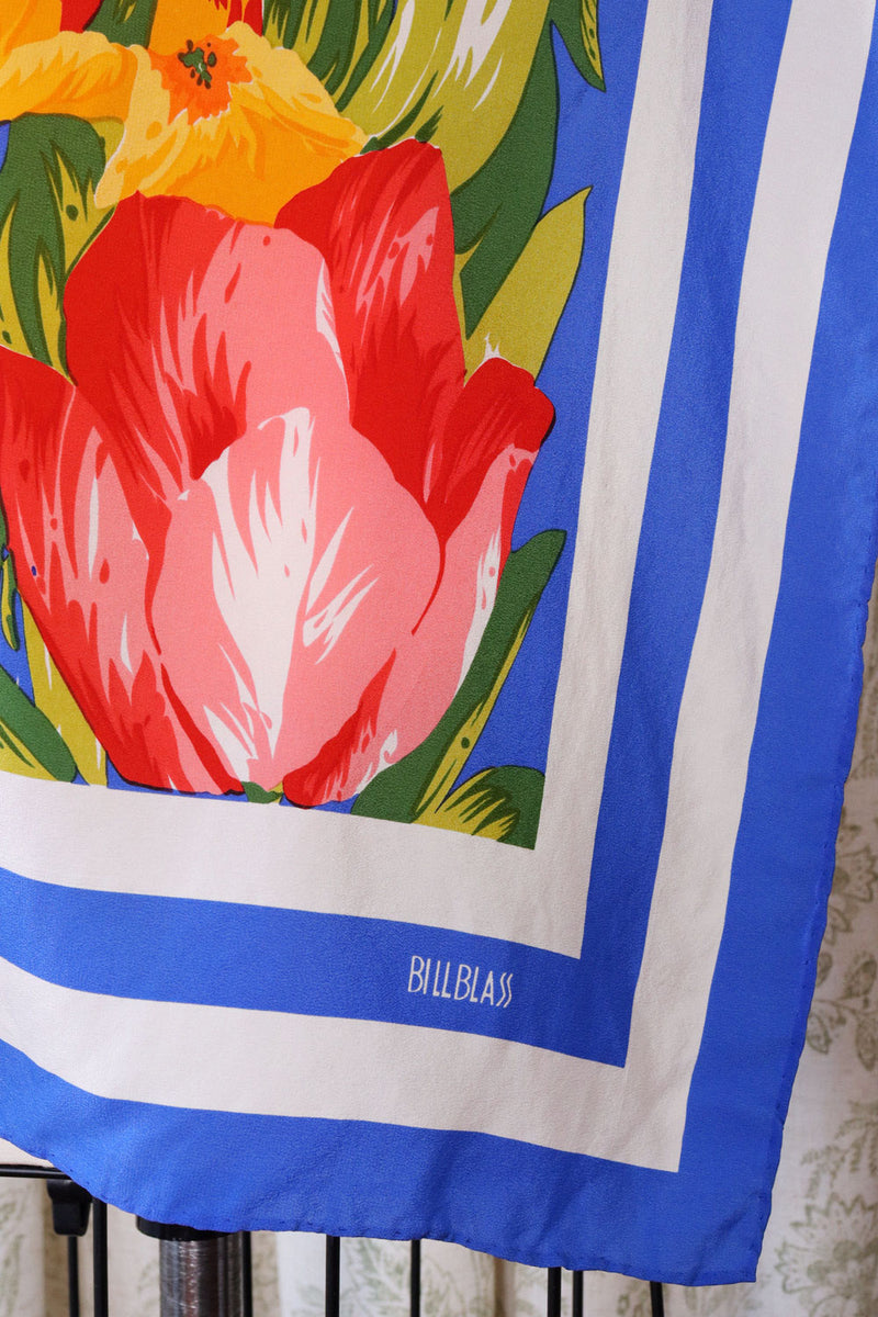 Bill Blass Silk Tulip Scarf