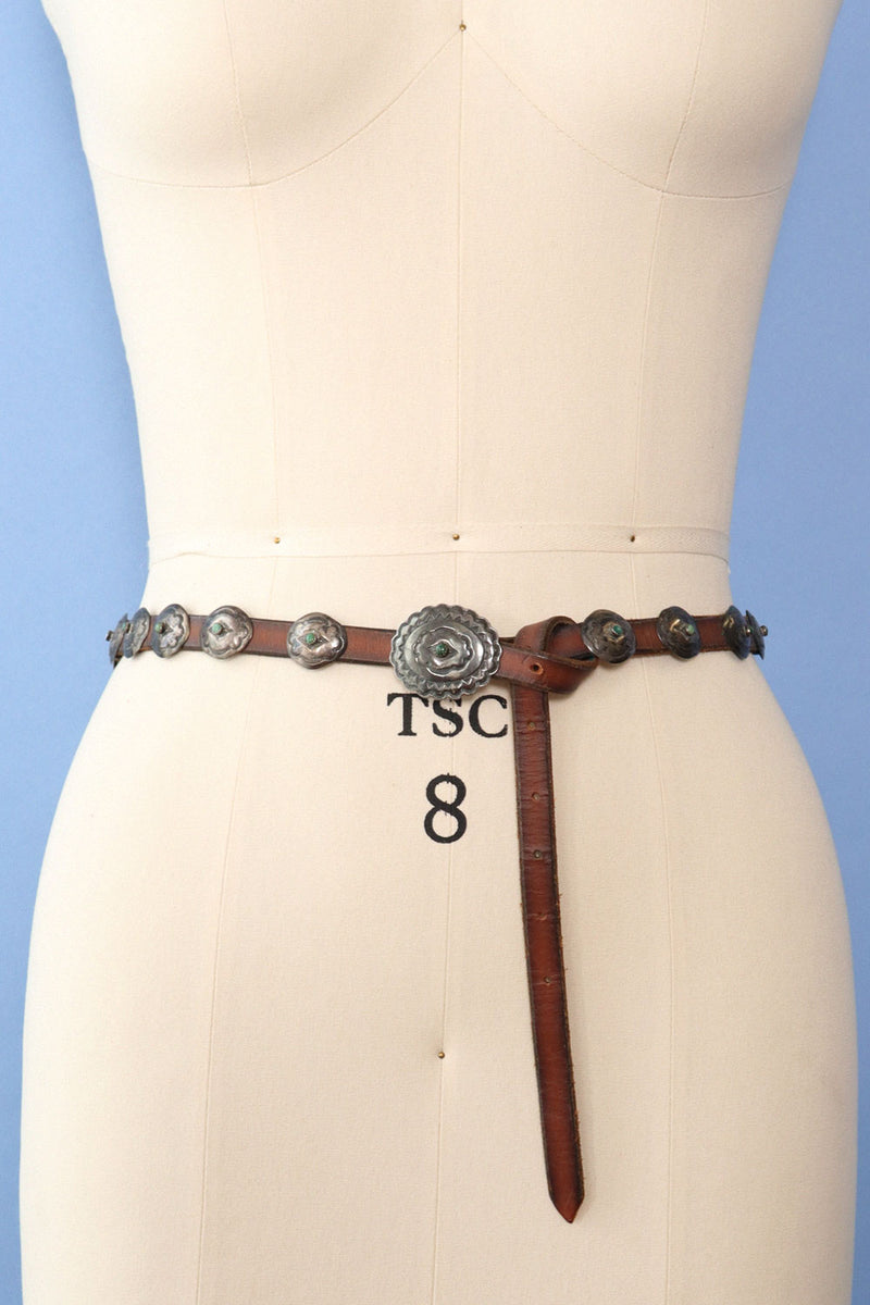 Cowgirl Conch Medallion Belt S-L