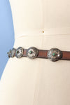 Cowgirl Conch Medallion Belt S-L