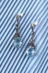 Ice Blue Marcasite Sterling Drops