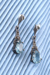 Ice Blue Marcasite Sterling Drops