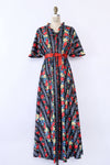 Sweeping Floral Caftan S-XL