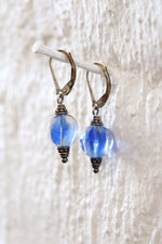 Faceted Smoky Blue 925 Drops