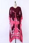 Pink Peacock Deco Caftan S-XL