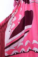 Pink Peacock Deco Caftan S-XL