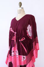 Pink Peacock Deco Caftan S-XL