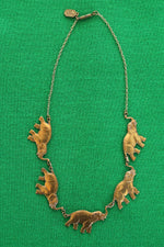 Elephant Charms Pididdly Links Necklace