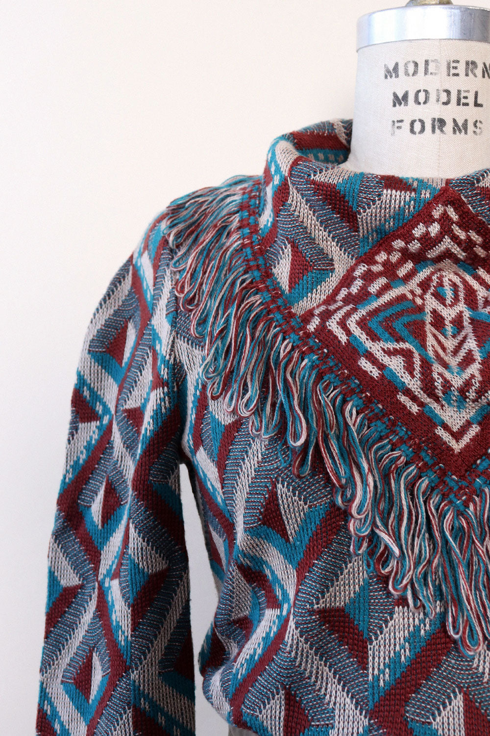 Bill Gibb Kerchief Jacquard Sweater S/M