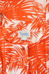 Tangerine Palm Print Maxi Dress S/M