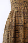 Pottery Print Silk Convertible Dress L/XL