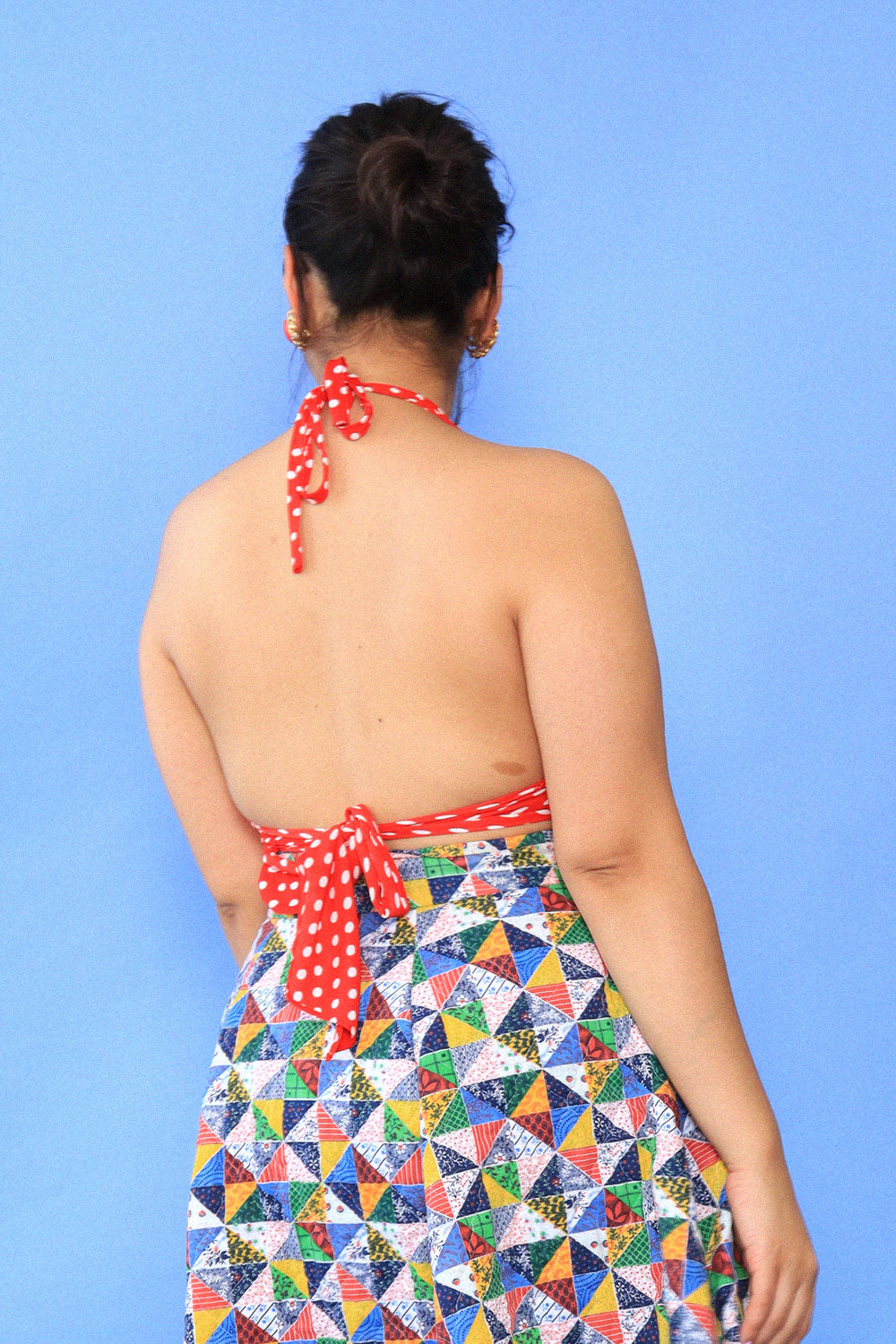 Ruby Polka Dot Halter Top M-M/L