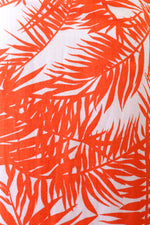 Tangerine Palm Print Maxi Dress S/M