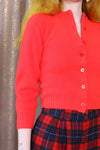 Maraschino Cherry Crop Cardigan XS