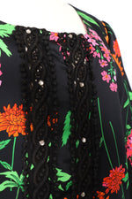 Blingy Silk Floral Caftan M/L