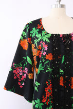 Blingy Silk Floral Caftan M/L